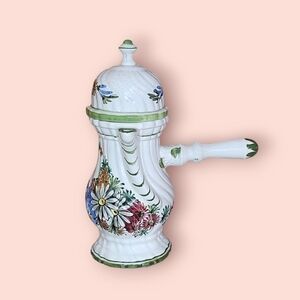 beautiful floral tea kettlewirh handle